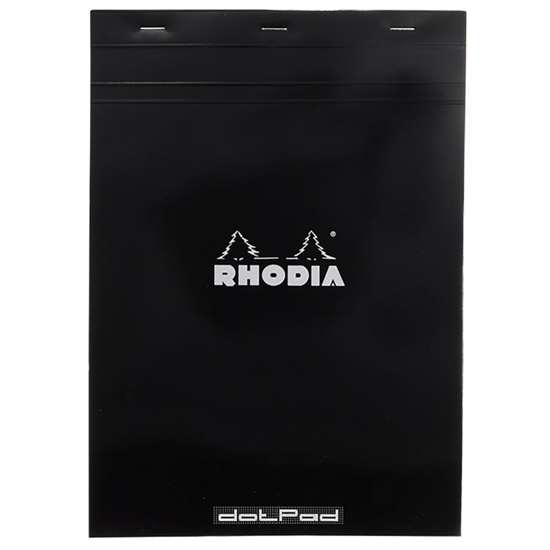 Rhodia No. 18 A4 Notepad - Black, Dot Grid