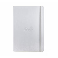 Rhodia A5 Webnotebook - Silver, Lined