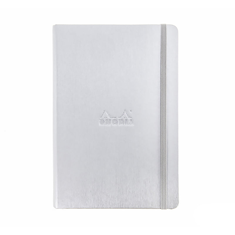 Rhodia A5 Webnotebook - Silver, Lined