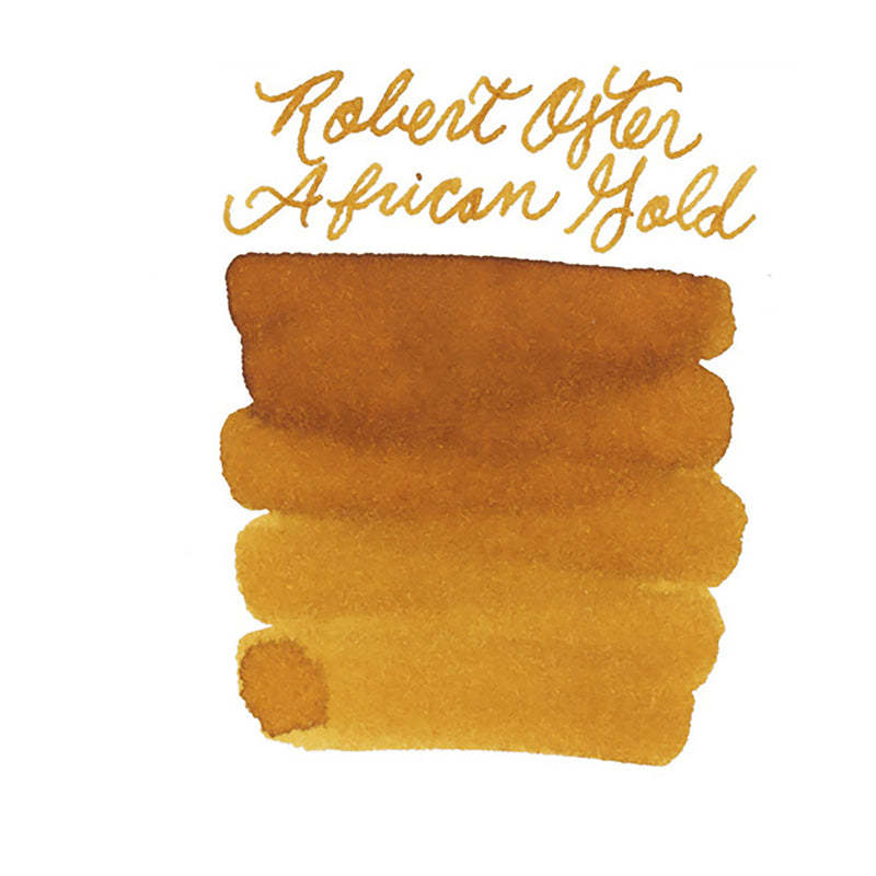 Robert Oster African Gold - Ink Sample
