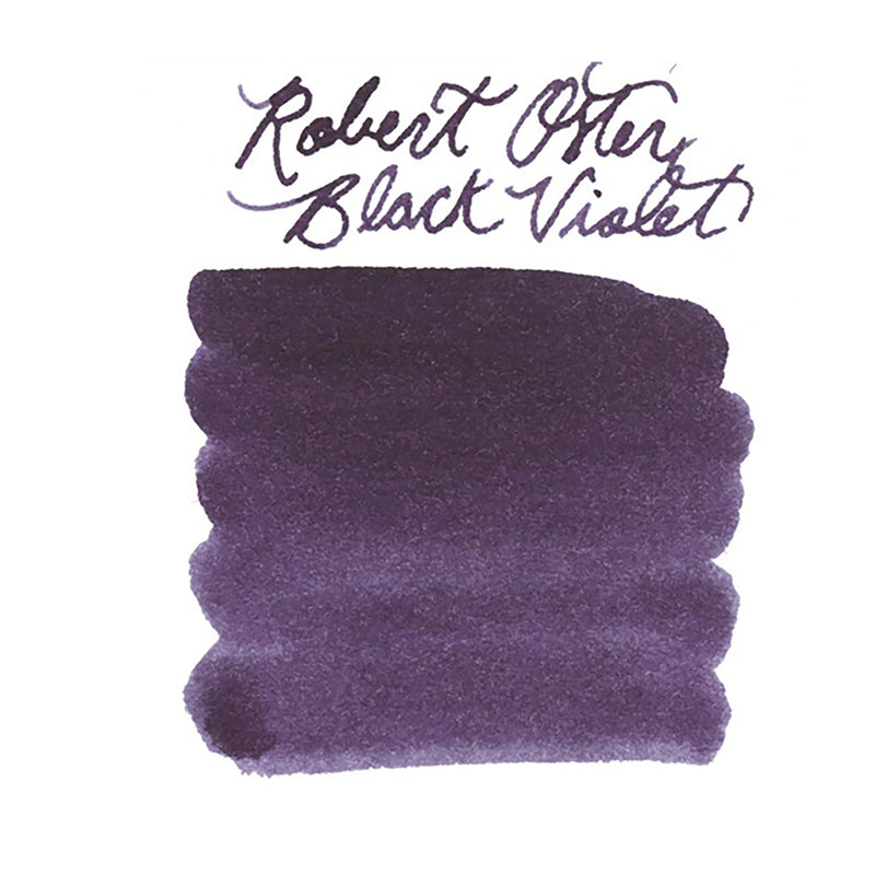 Robert Oster Black Violet - Ink Sample