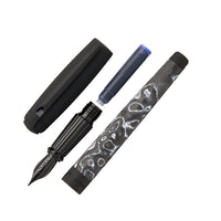 S.T. Dupont Line D Large Carbon Fountain Pen - Dark Storm