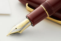 Sailor 1911 King of Pens Color Urushi Ebonite Fountain Pen - Wine Red