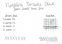 Noodler's Borealis Black - Ink Sample