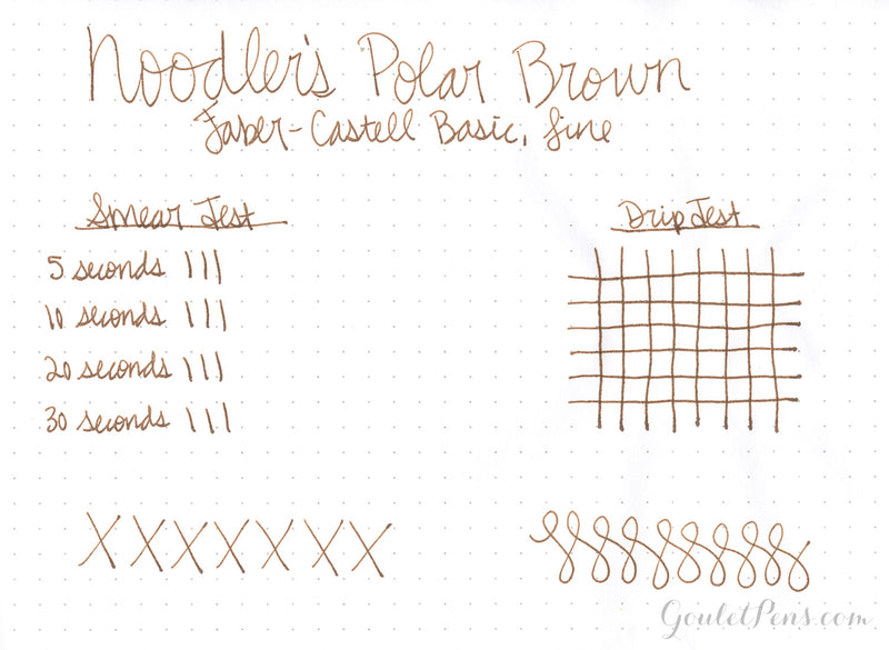 Noodler's Polar Brown - Ink Sample