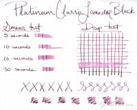 Platinum Classic Lavender Black - Ink Sample
