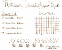 Platinum Classic Sepia Black - 60ml Bottled Ink