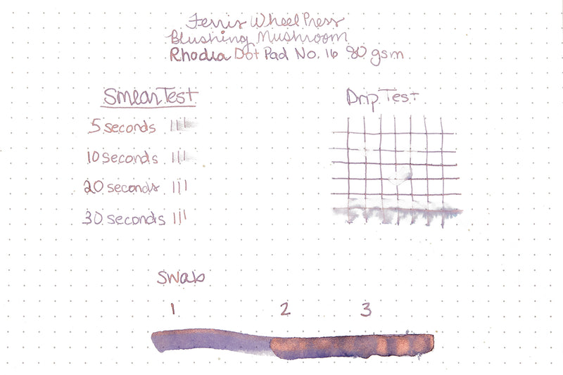 Ferris Wheel Press Blushing Mushroom - Ink Sample