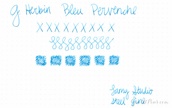 Herbin Bleu Pervenche fountain pen ink