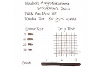 Noodler's Manjiro Nakahama Whaleman's Sepia - Ink Sample