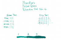 Noodler's Polar Green - Ink Sample