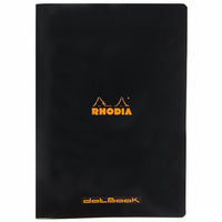 Rhodia Classic Side Staplebound A4 Notebook - Black, Dot Grid